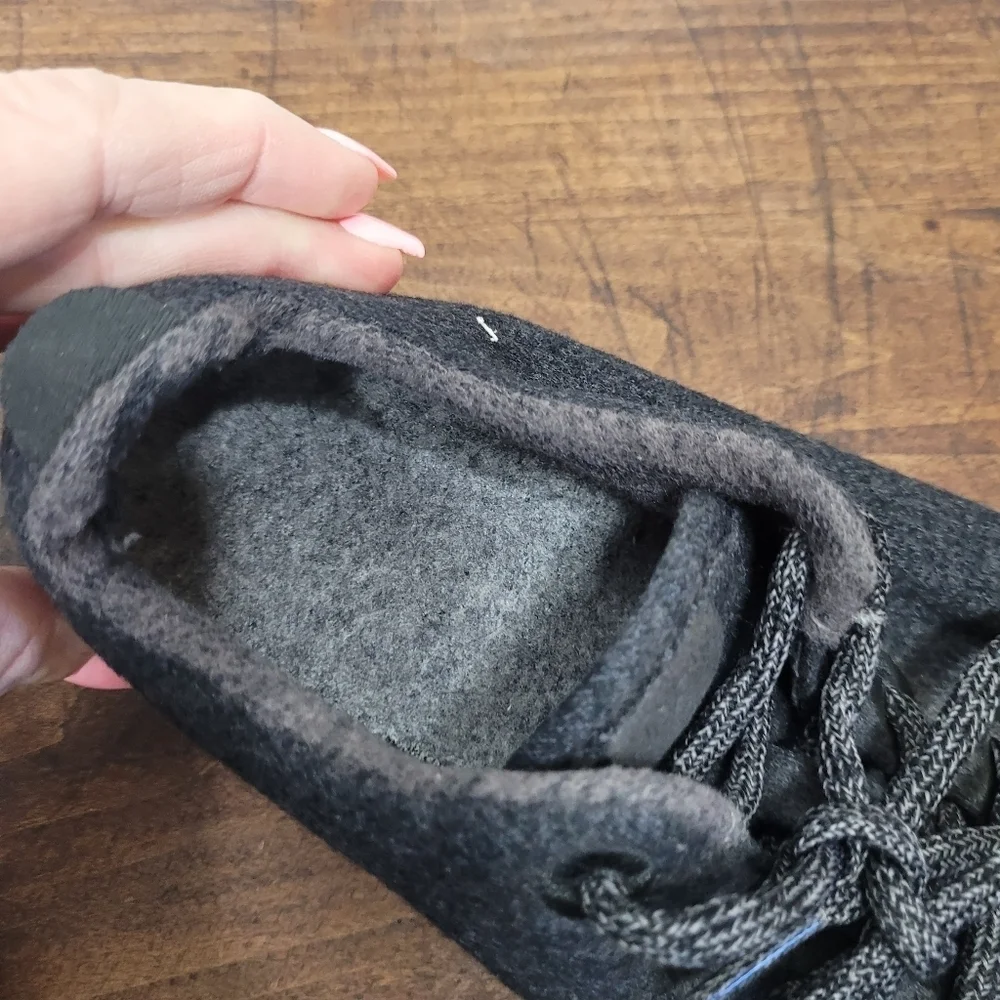allbirds Shoes Women's sz 8 Black Wool Runners Athletic Sneakers